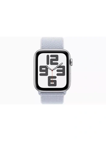 Умные часы Apple Watch SE 2024 GPS 44 мм Silver Aluminium Case with Blue Cloud Sport Loop