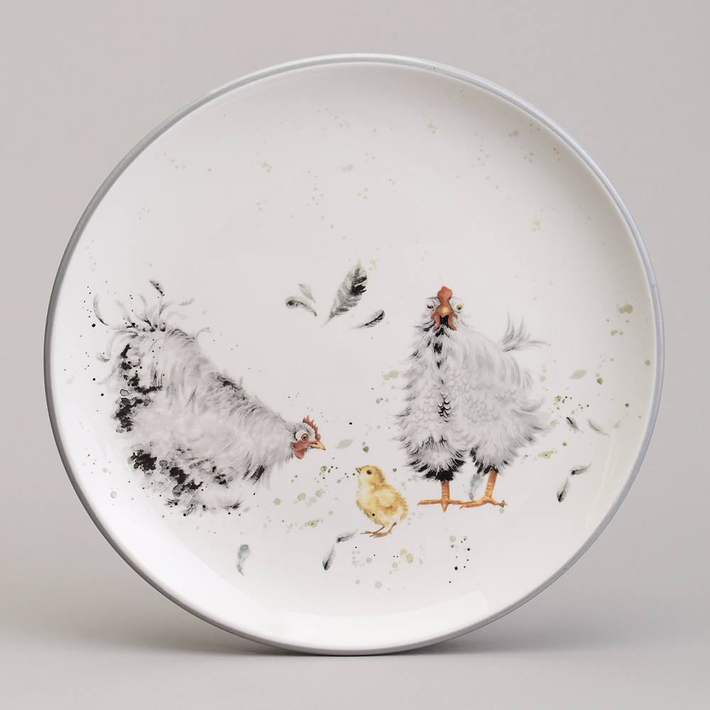 ТАРЕЛКА ЗАКУСОЧНАЯ LEFARD "FUNNY HENS" 21*2,5 СМ