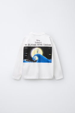 ZARA ФУТБОЛКА NIGHTMARE BEFORE CHRISTMAS © DISNEY, БЕЛЫЙ