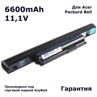 Аккумулятор AnyBatt 6600mAh, для AS10B31 AS10B3E AS10B7E AS10E7E AS10B5E AS10B41 AS10B73 AS10E76 AS10B61 AS10B6E AS10E36 AS10B51