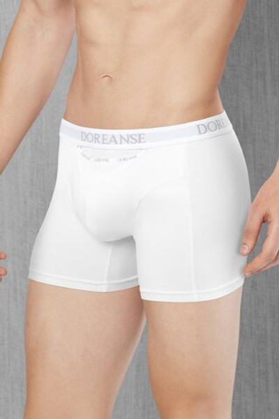 Мужские трусы-боксеры с горизонтальным гульфиком Doreanse Cotton Premium (Размер: XXL) (Цвет: белый)