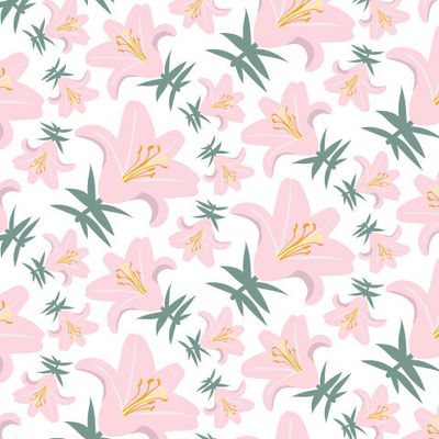 Buy fabric pink lilies