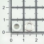 Люверсы металл ⌀3.0 мм (внутр.), h=4.0 мм, внешн. ⌀7.5 мм, белый, 100 шт, BIG