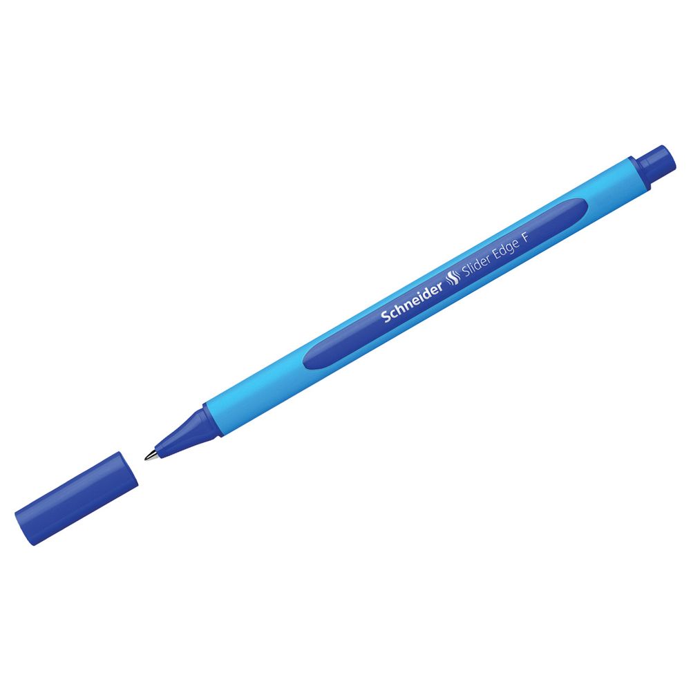 Набор шариковых ручек Schneider Slider Edge F, 4шт, синий цвет чернил 0,8мм, трехгр. корпус, блистер