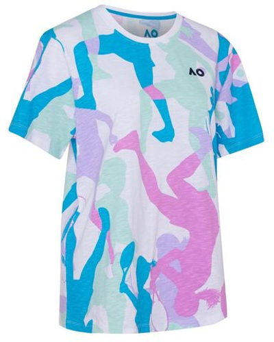 Женская теннисная футболка Australian Open T-Shirt Player Camouflage - разноцветный