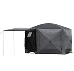 Шатер Wild Land Hub screen house 600 LUX, черно-серый