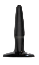 Анальная втулка Basix Rubber Works Mini Butt Plug (Цвет: черный)