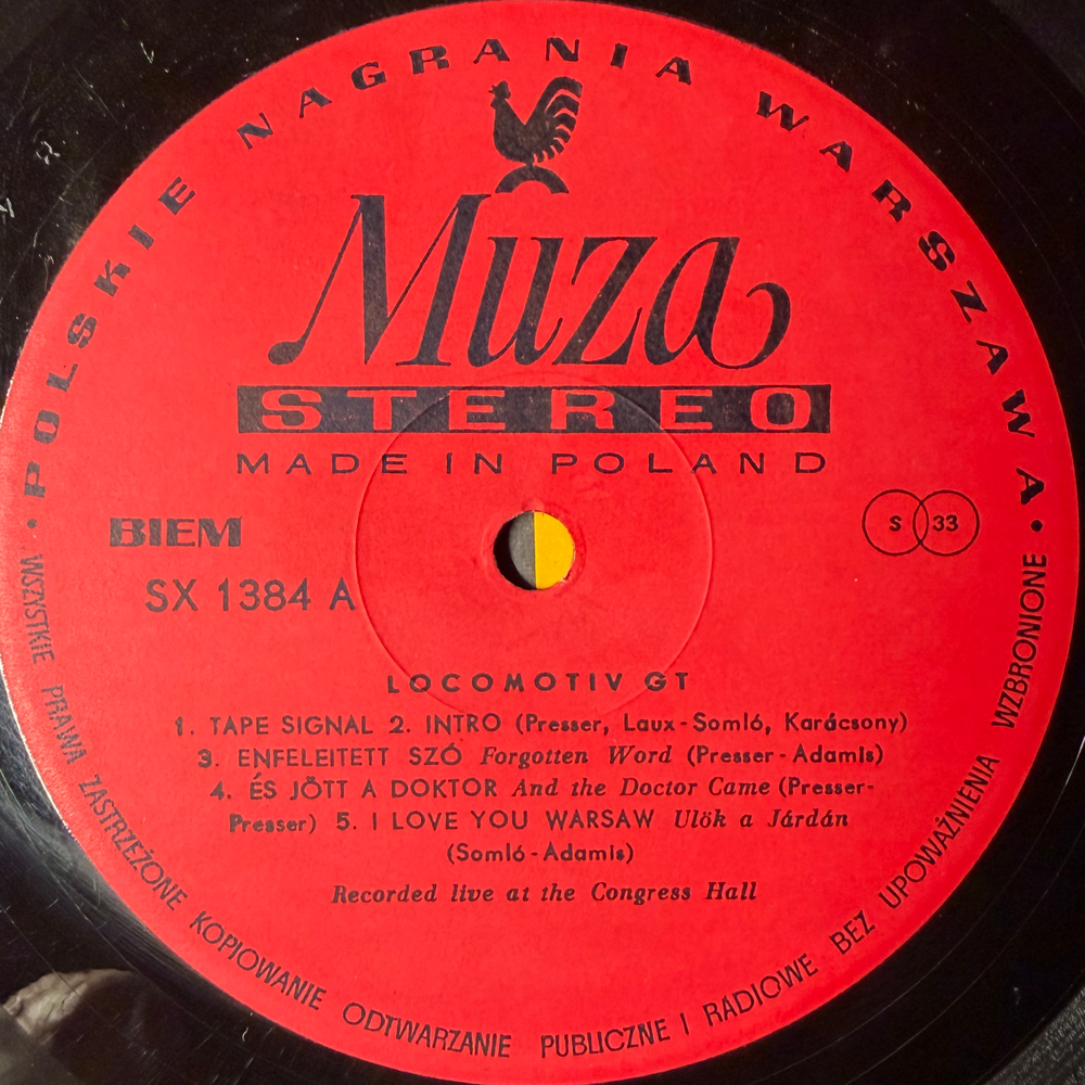 Locomotiv GT ‎– In Warsaw (Польша 1976г.)