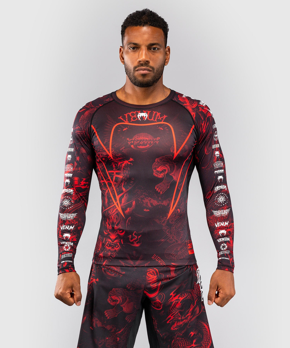 Рашгард Venum 20th Anniversary Black/Red L/S