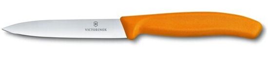 Кухонный нож Victorinox для резки и чистки оранжевый, лезвие 10 см