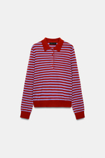ТРИКОТАЖНОЕ ПОЛО В ПОЛОСКУ — ZARA