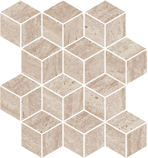 Мозаика/керамогранит KERAMA MARAZZI ПРО ТРАВЕРТИН бежевый матовый обрезной 34,5x37 / 9 мм. / KMD2MSM016BR