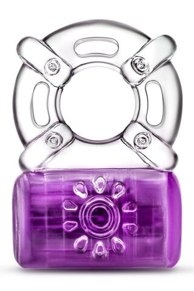 Фиолетовое эрекционное виброкольцо One Night Stand Vibrating C-Ring (Цвет: фиолетовый)