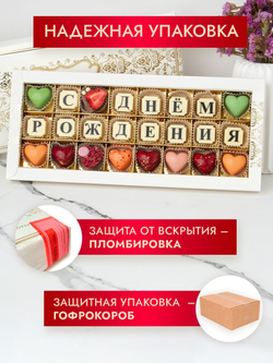 Конфеты шоколадные коробка набор подарочный ручной работы
