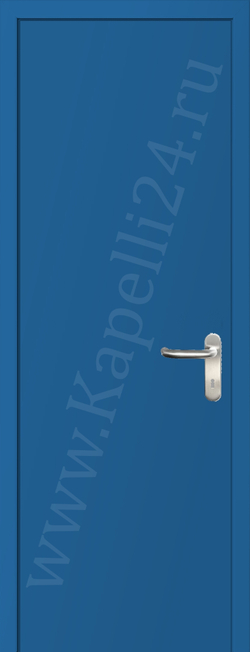 Дверь влагостойкая пластиковая KAPELLI multicolor ДГ RAL 5015 Небесно-синий + коробка