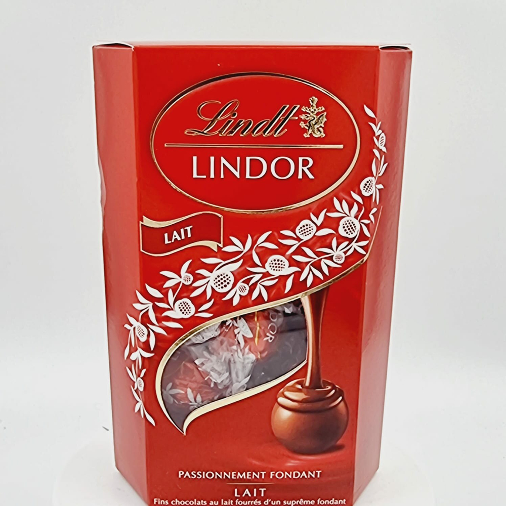 Конфеты шоколадные Lindt Lindor, молочный шоколад, в картонной коробке, 200 г (Италия)