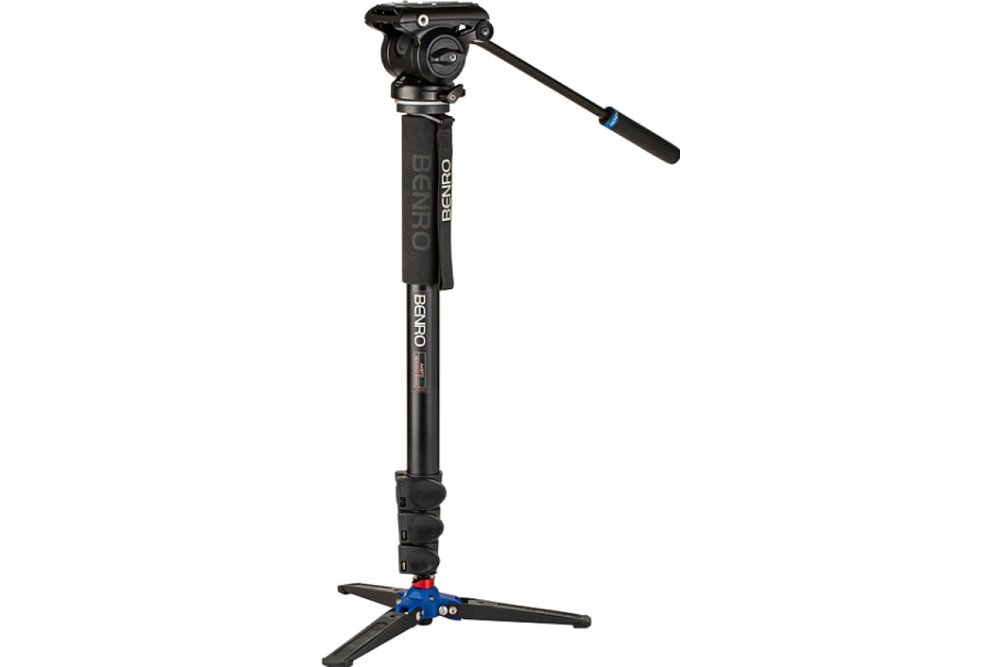 Монопод Benro A48FDS4PRO с видеоголовой серии алюминиевый