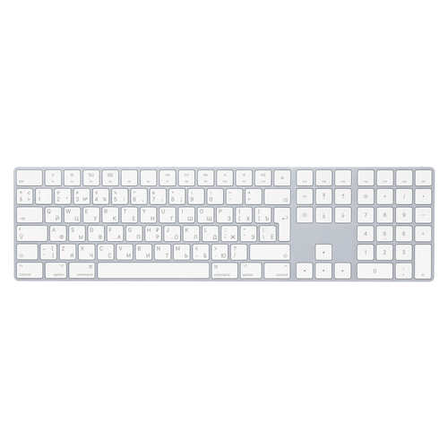 Клавиатура Apple Magic Keyboard с цифровой панелью, Silver (Серебристый) (MQ052)