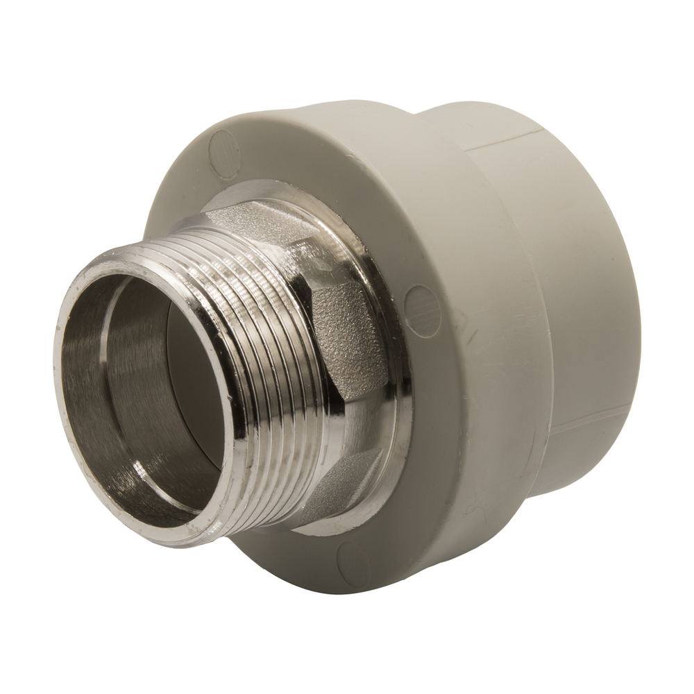 Муфта комб. нар 50х1 1/2'' под ключ EVER® СЕРЫЙ (Россия)