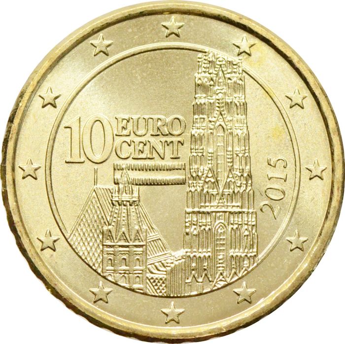 10 евроцентов 2015 Австрия (10 euro cent)