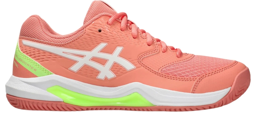 Женские кросовки для Padel Asics Gel-Dedicate 8 Padel - guava/white