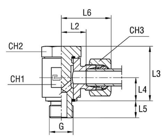 Соединение JE DL15 BSP 1/2 (в сборе)