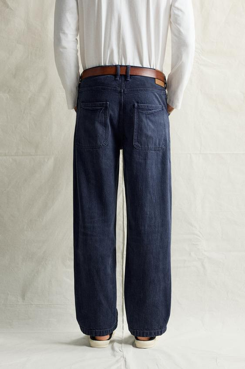 ZARA ДЖИНСЫ RELAXED FIT С ЭФФЕКТОМ ПОТЕРТОСТИ, ЯРКО-СИНИЙ