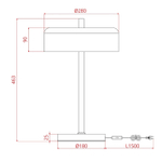 Настольная лампа Arte Lamp SKAT A7052LT-2BK