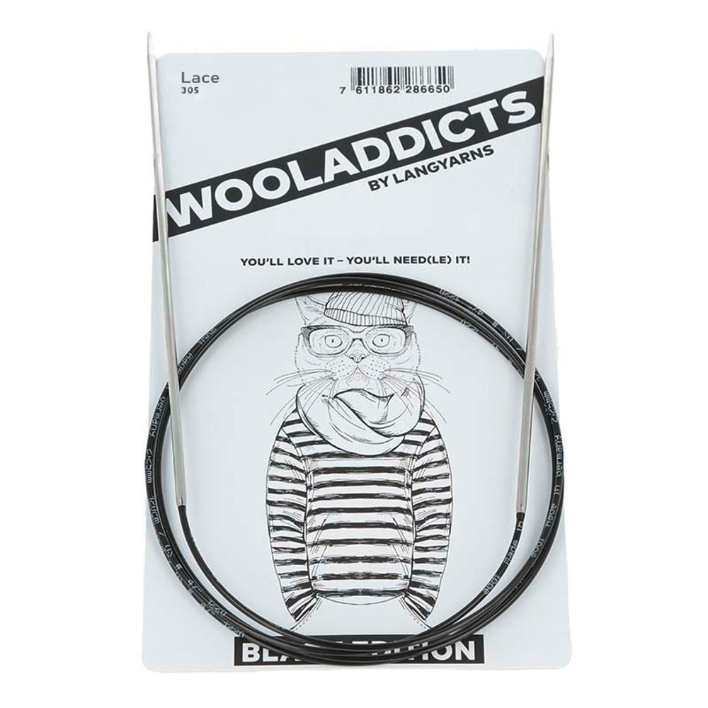 Спицы круговые супергладкие Wool Addicts Lace ⌀8 мм, 40 см