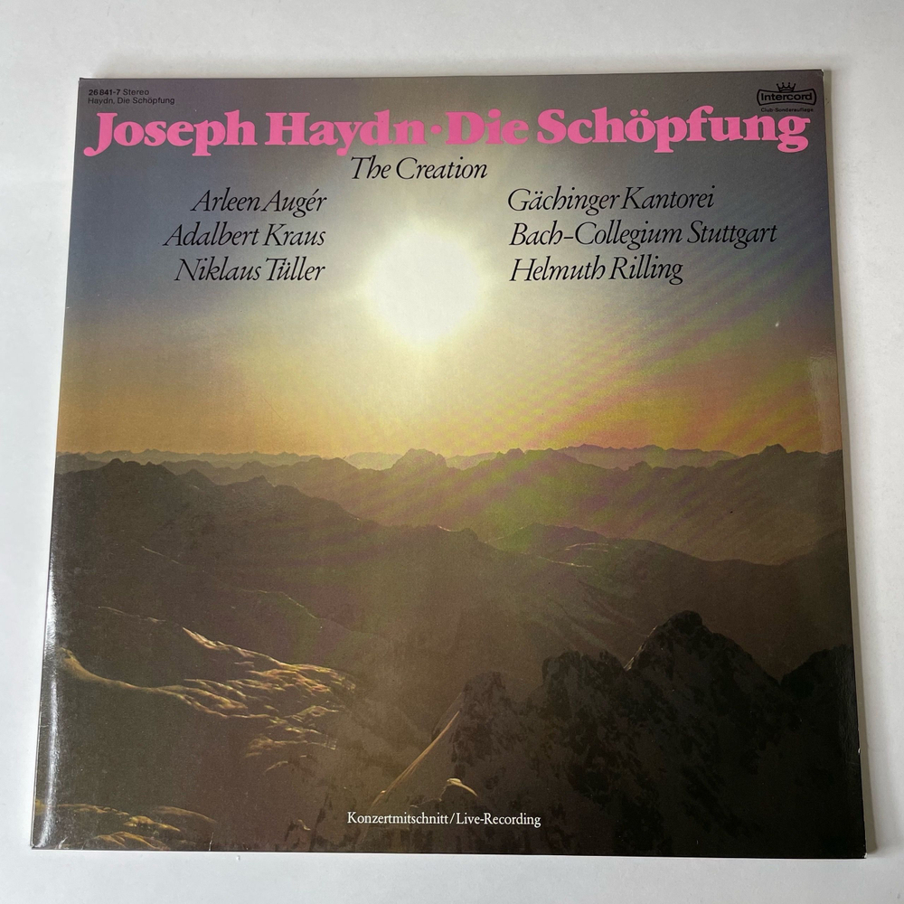 Винтажная виниловая пластинка LP Joseph Haydn Гайдн, Die Schopfung (The Creation) Сотворение Мира Оратория (Германия 1976)