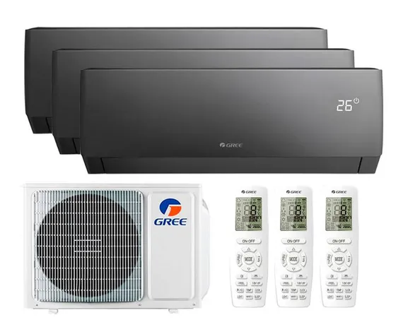 Мульти сплит-система Gree 3 x GWH09AGCXB-K6DNA4F/I / GWHD(24)NK6OO (LCLH)