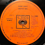 Johnny Cash - Greatest Hits Volume 1 (Англия 1967г.)