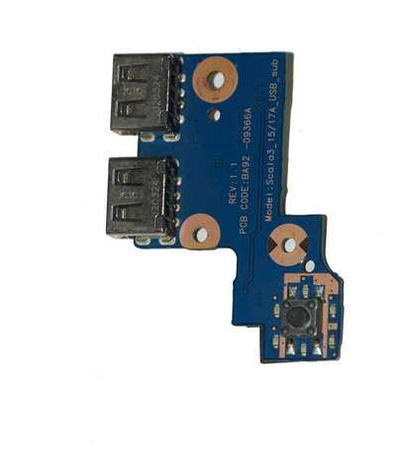 Плата кнопки включения, USB BA92-09366A Rev: 1. Scala3_15/17A_USB_sub Samsung NP300E5A NP305E5A NP305V5A NP300E7A NP300E4A NP300V5A и др. NP300 NP305 серии