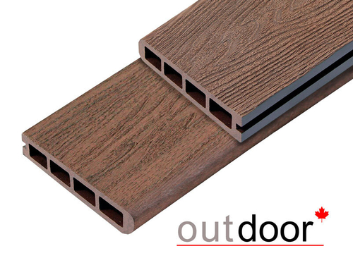 Террасная доска ДПК Outdoor 3D 150*25*4000 мм. завершающая Гавана/ARIZONA Браун коричневая микс