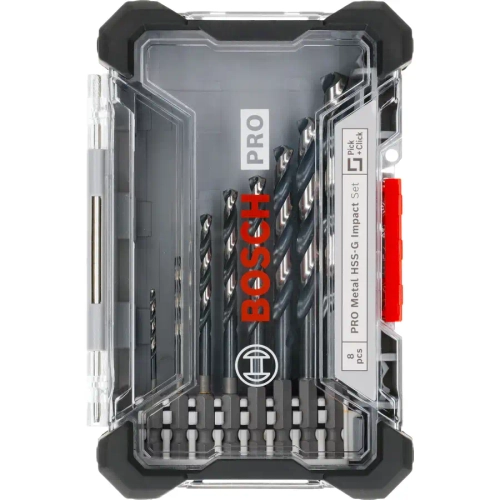 Набор спиральных свёрл PRO Metal HSS-G Impact BOSCH 2608577146