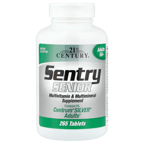 21st Century, Sentry Senior, мультивитаминная и мультиминеральная добавка, для взрослых от 50 лет, 265 таблеток