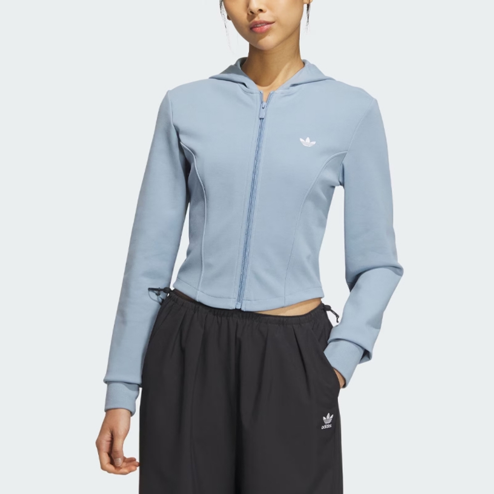 Корсет-худи Adidas Originals женский, голуб.