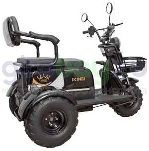 Электротрицикл IKINGI SIBTRIKE T3 Pro MAX 1000W (60V/30Ah) - Чёрный фото №11