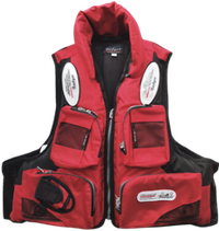 Жилет страховочный Badger Aqua Sport рыбаловный HFM-302-RED до 120кг -