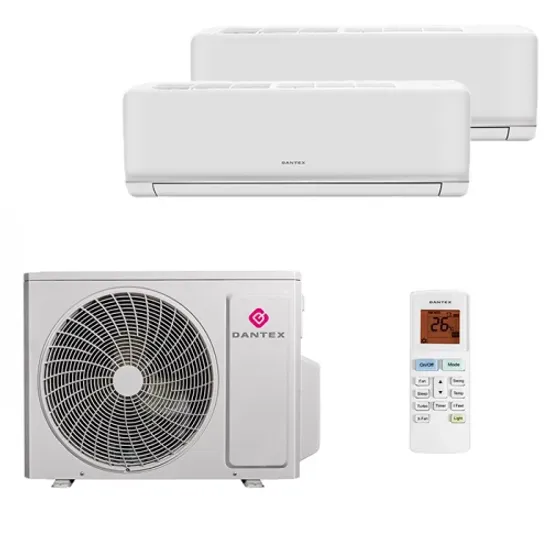 Мультисплит система на 2 комнаты Dantex RK-MW09HG x 2 / RK-2M18HGE-W