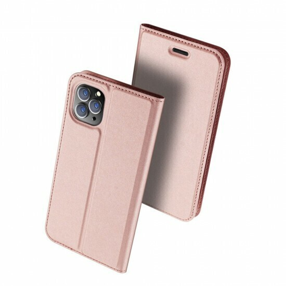 Чехол-книжка Dux Ducis Skin Pro для Huawei P40 Lite/ Nova 6 SE Розовое золото, 012258