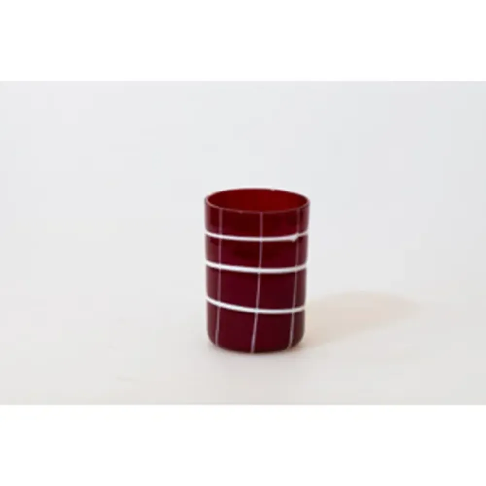 Стакан для коктейля Хайбол 350 мл бордо декор Artist's Glass BarWare d 7,5 см h10 см P.L.