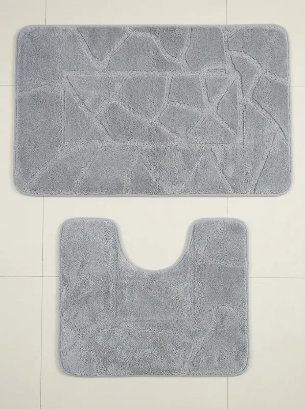 Коврики д/ван.комн." ZALEL" 55*85 2-пр GREY