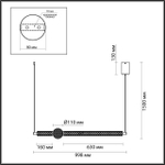 Подвесной светодиодный светильник Odeon Light CRYSTAL 5007/28L