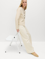 Хлопковые брюки с широкими штанинами T57003163 - Marks & Spencer