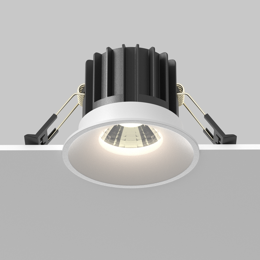 Встраиваемый светодиодный светильник Maytoni Round DL058-12W-DTW-W