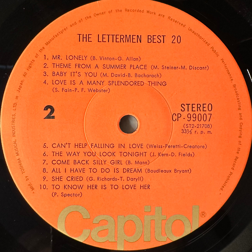 The Lettermen – Best 20 (Япония)