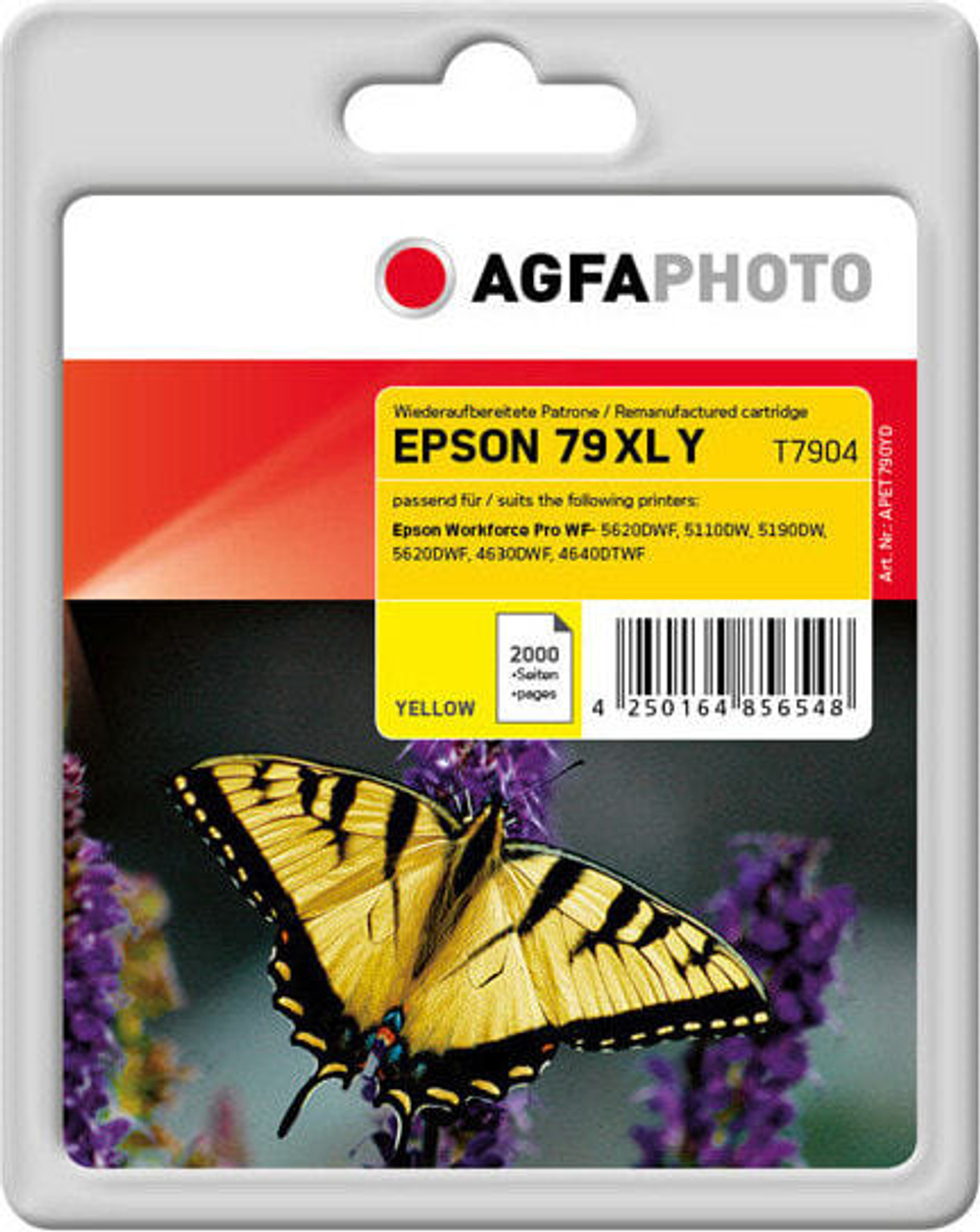 Картридж струйный желтый 1 шт AgfaPhoto Holding GmbH APET790YD