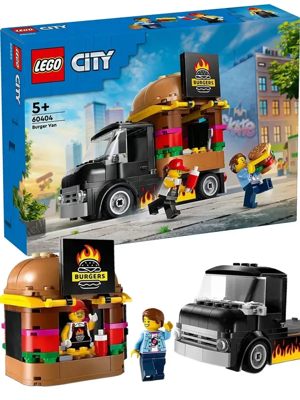 Конструктор LEGO City 60404 Бургерная на колесах