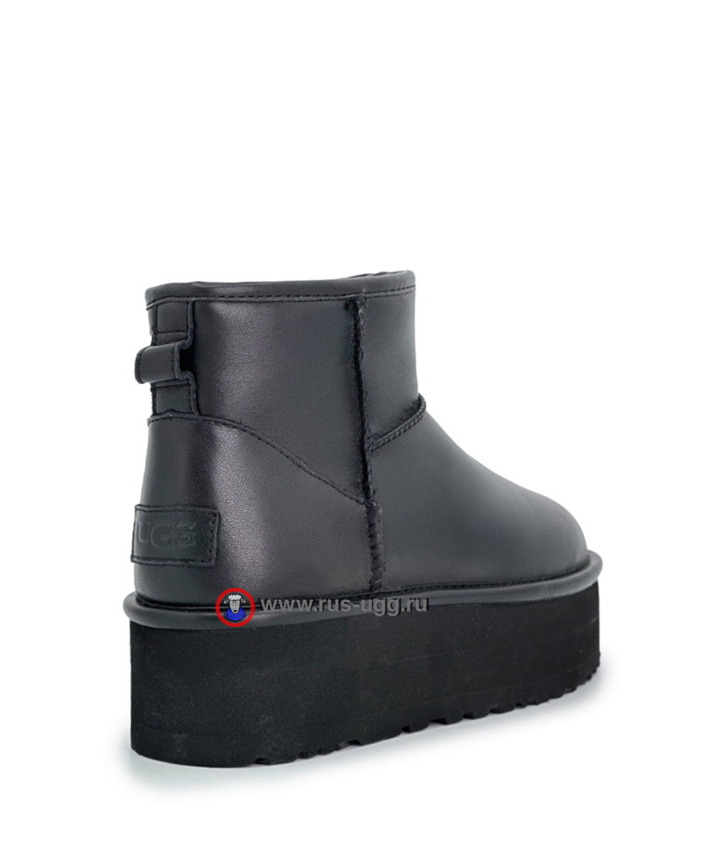 CLASSIC MINI PLATFORM LEATHER Black